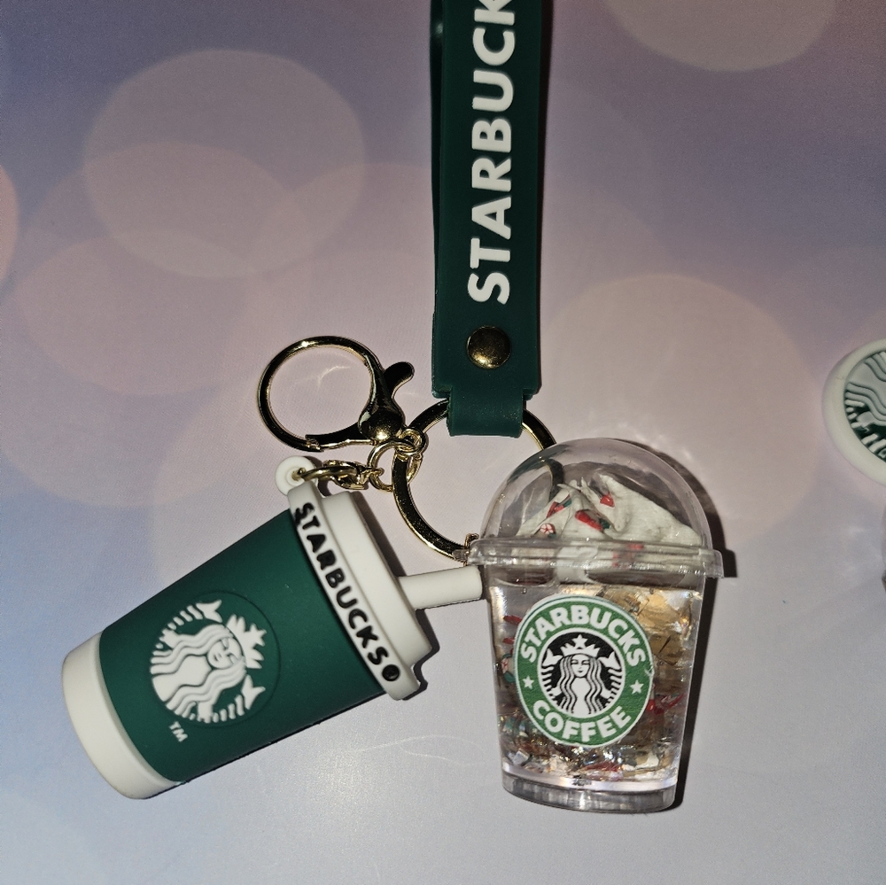 Starbucks Inspired Keychain Set